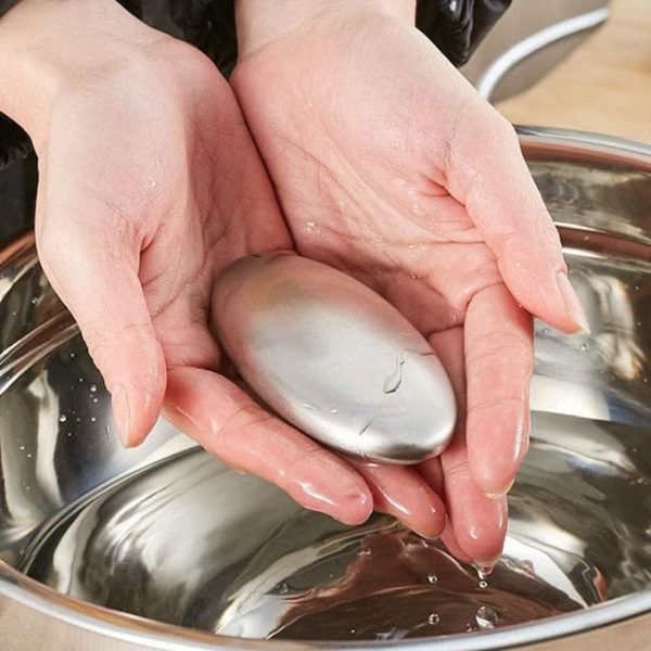 Steel Odor Remover Soap & Holder